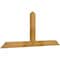 Ekena Millwork Portland Rough Sawn Timber Gable Bracket, Western Red Cedar, 60"W x 25"H x 2"D x 4"F, 10/12 Pitch GBW060X25X0204POR00RWR - alternate 4